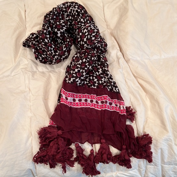Kate spade maroon scarf - Picture 2 of 2